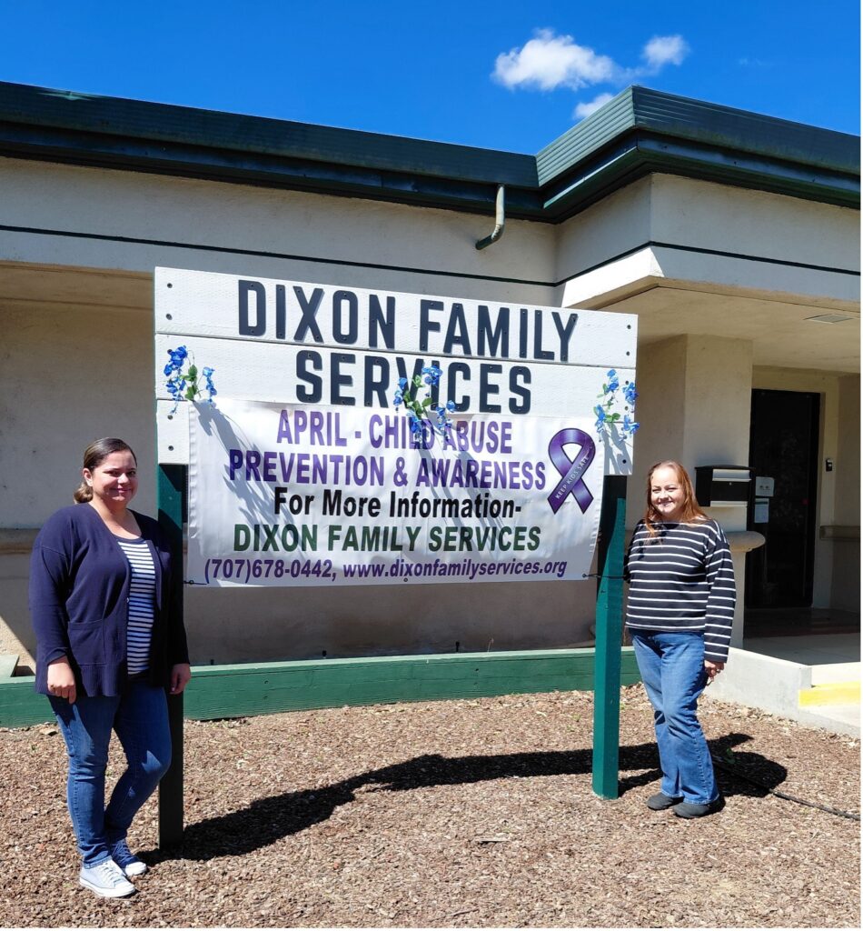 Dixon Family Services Case Manager, Sonia Santillan and Pantry Manager, Marisol Jimenez